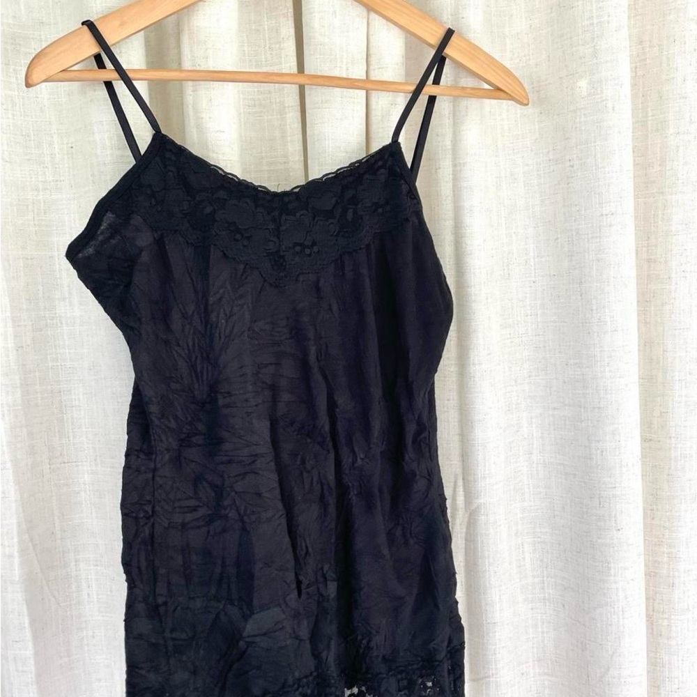 Black Lace Trim Camisole